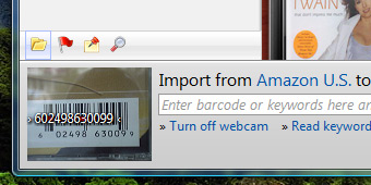 Barcode scanning with the webcam